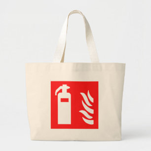 Grand Tote Bag Symbole d'extincteur
