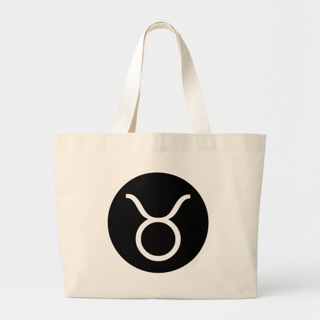 Grand Tote Bag Symbole du Taurus (Devant)