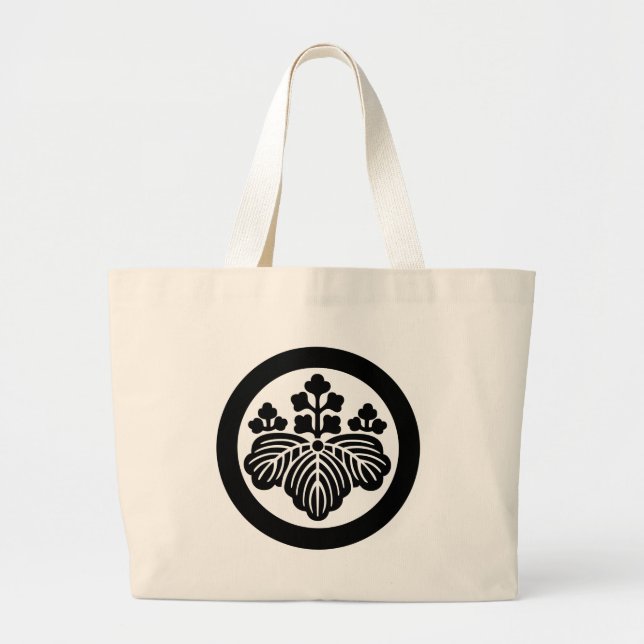 Grand Tote Bag SYMBOLE KAMON Crest de la famille japonaise (Devant)