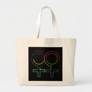 Grand Tote Bag symbole lesbien