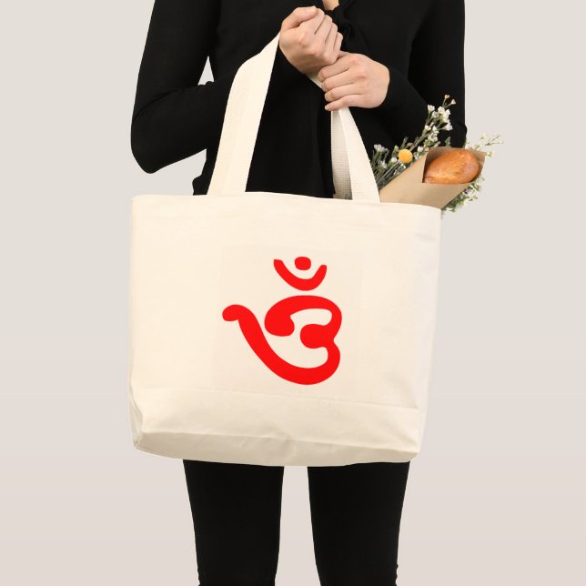 Grand Tote Bag Symbole Om (bengali) (Devant (produit))
