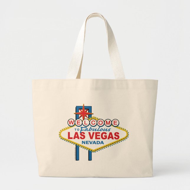 Grand Tote Bag SYMBOLE RÉtro DE Las Vegas (Devant)