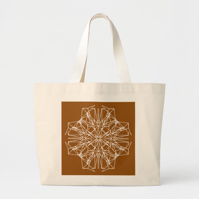 Grand Tote Bag Symétrie géométrique (Devant)