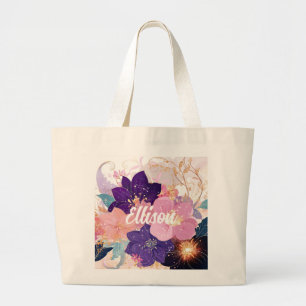 Grand Tote Bag Symphonie florale opulente