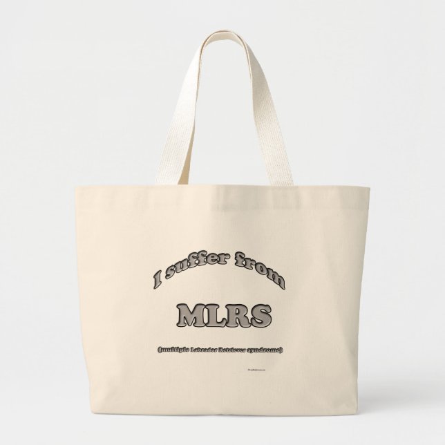 Grand Tote Bag Syndrome du Labrador - Magnet (Devant)