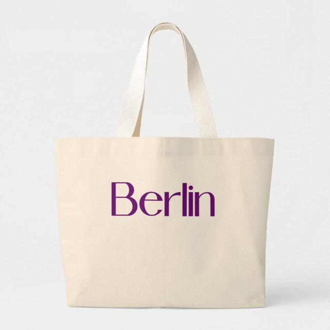 Grand Tote Bag T-shirt BERLIN (Devant)