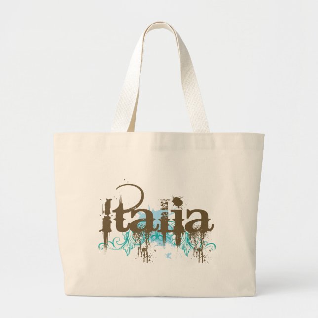 Grand Tote Bag T-shirt de l'Italie Italie (Devant)