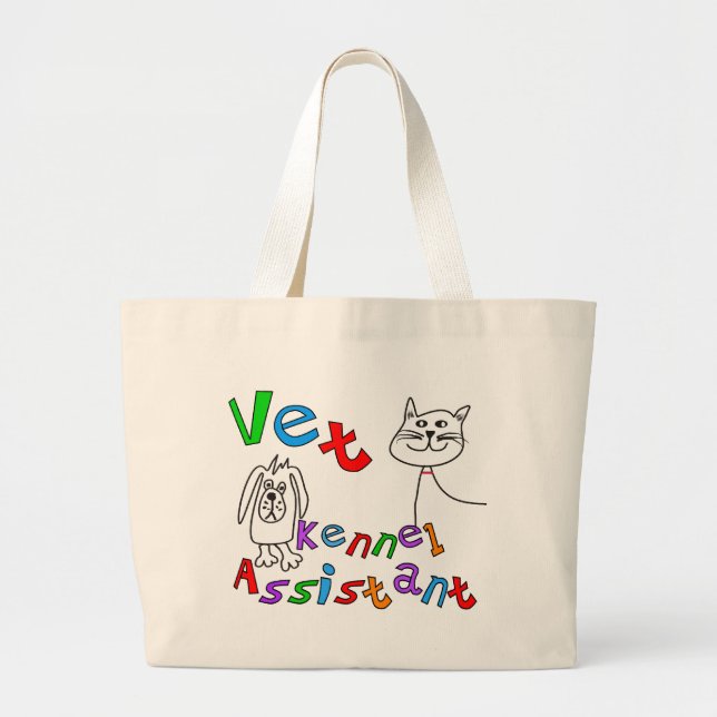 Grand Tote Bag T-shirts et cadeaux auxiliaires de chenil de (Devant)