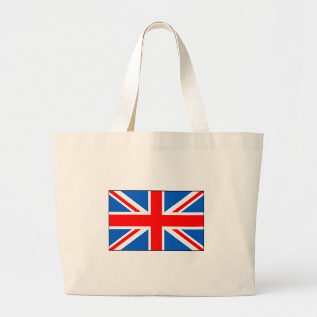 Grand Tote Bag T-shirts et cadeaux britanniques de drapeau (Devant)