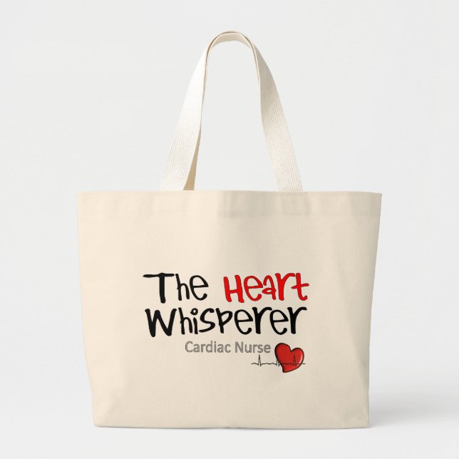 Grand Tote Bag T-shirts et cadeaux cardiaques d'infirmière (Devant)