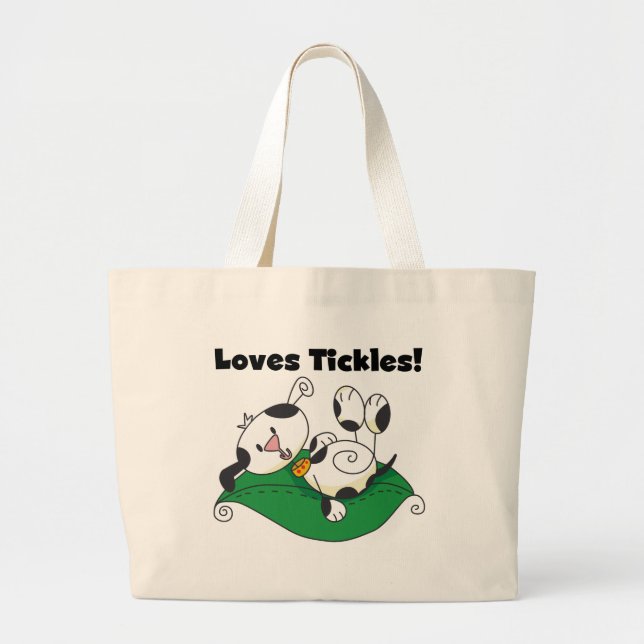 Grand Tote Bag T-shirts et cadeaux de chatouillements d'amours (Devant)