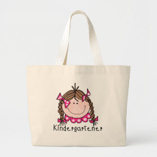 Grand Tote Bag T-shirts et cadeaux de jardin d'enfants de fille