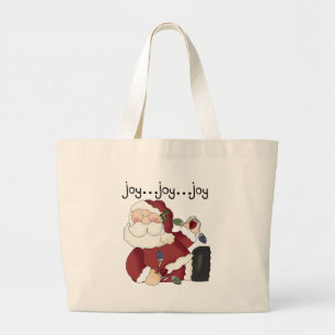 Grand Tote Bag T-shirts et cadeaux de joie de vacances du père