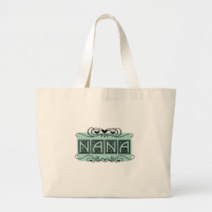 Grand Tote Bag T-shirts et cadeaux de Nana de plaque signalétiqu