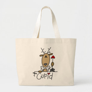 Grand Tote Bag T-shirts et Cadeaux de Noël Cupid Reindeer