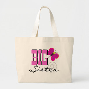 Grand Tote Bag T-shirts et cadeaux de papillon de grande soeur