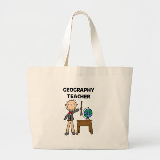 Grand Tote Bag T-shirts et cadeaux de PROFESSEUR de GÉOGRAPHIE