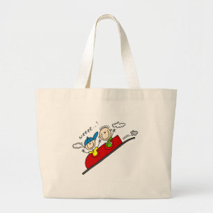 Grand Tote Bag T-shirts et cadeaux de tour de montagnes russes