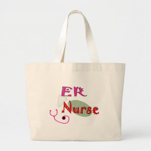 Grand Tote Bag T-shirts et cadeaux d'infirmière d'ER
