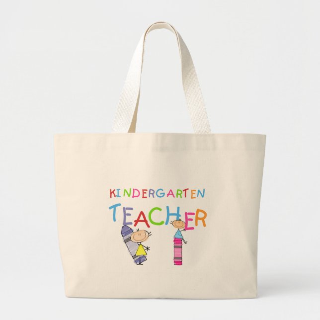 Grand Tote Bag T-shirts et cadeaux d'institutrice gardienne de (Devant)