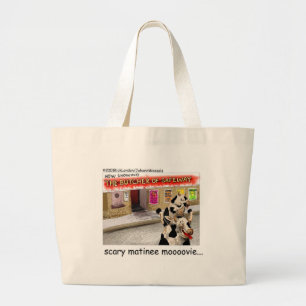 Grand Tote Bag T-shirts et Cadeaux Drôles de Vache Matinée Film E