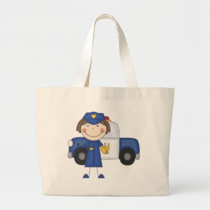 Grand Tote Bag T-shirts et cadeaux femelles de policier