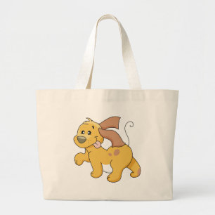 Grand Tote Bag T-shirts et cadeaux heureux de chien de Brown