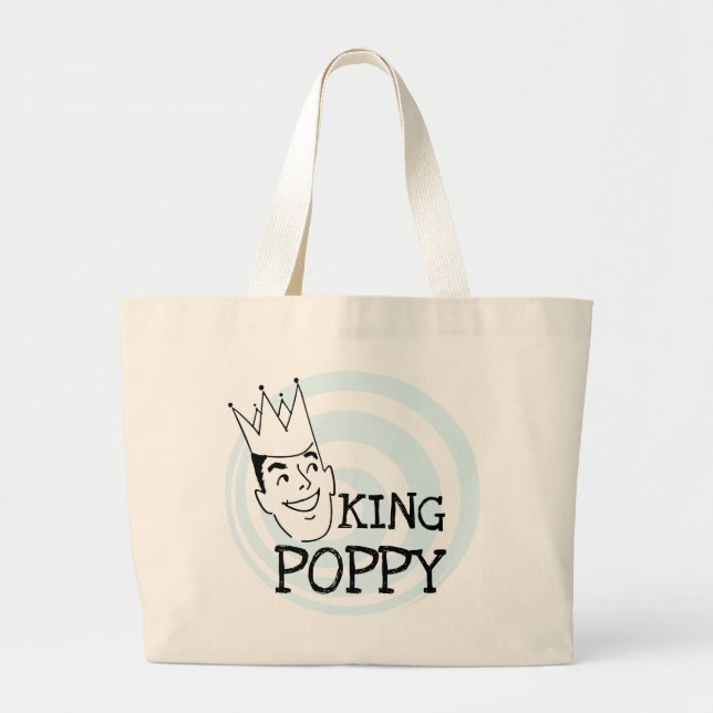 Grand Tote Bag T-shirts et cadeaux King Poppy (Devant)