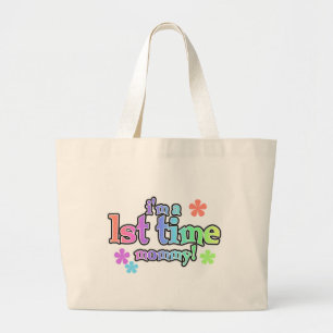Grand Tote Bag T-shirts et cadeaux Mommy-Rainbow 1st Time