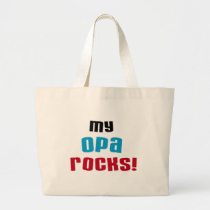 Grand Tote Bag T-shirts et cadeaux My Opa Rocks