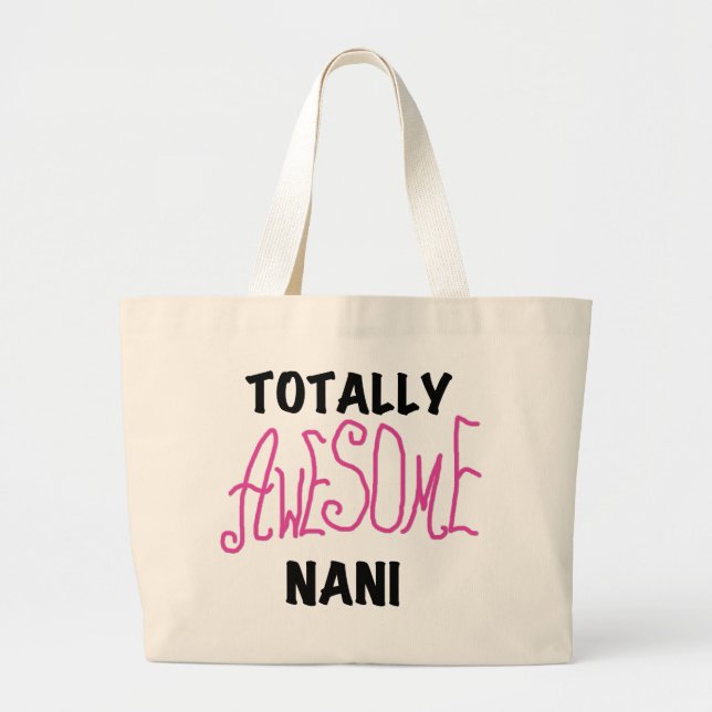 Grand Tote Bag T-shirts et cadeaux Nani roses absolument géniaux (Devant)