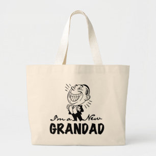 Grand Tote Bag T-shirts et cadeaux Smiling New Grand-père
