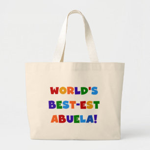 Grand Tote Bag T-shirts lumineux de couleurs du Meilleur-est