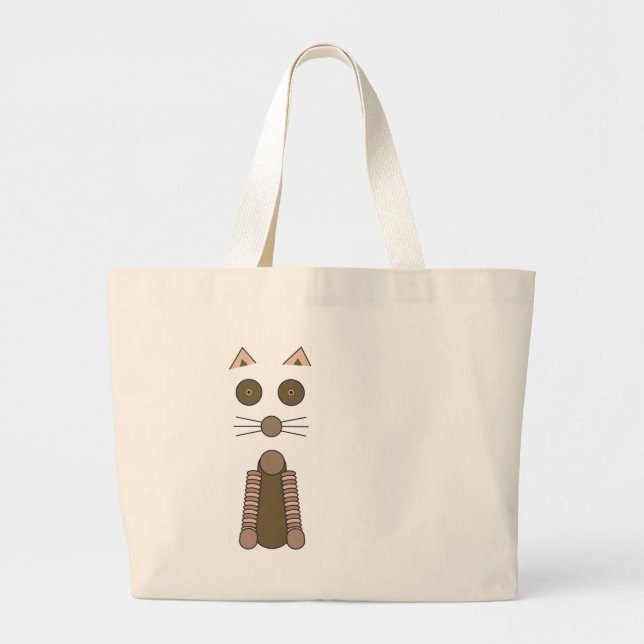 Grand Tote Bag Tabby CAT (Devant)
