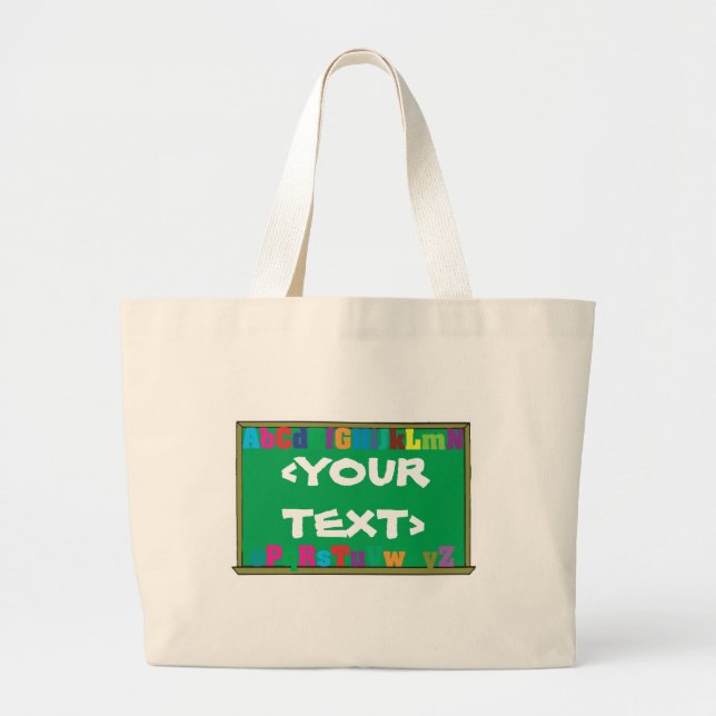 Grand Tote Bag Tableau de bord personnalisable,<YOURTEXT> (Devant)