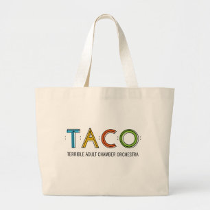 Grand Tote Bag TACO enorme Fourre-tout