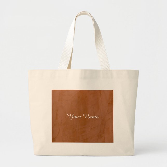 Grand Tote Bag Tangerine Uni (Devant)