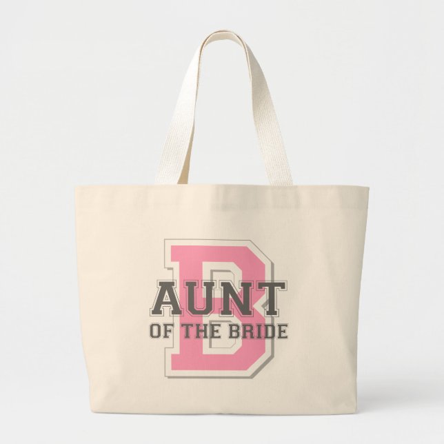 Grand Tote Bag Tante de l'acclamation de jeune mariée (Devant)
