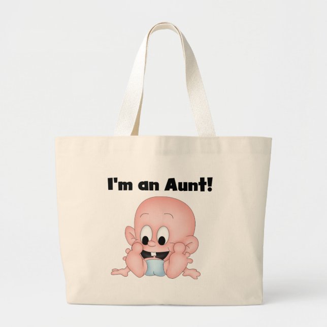 Grand Tote Bag Tante des nouveaux t-shirts et cadeaux Nephew (Devant)