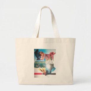 Grand Tote Bag Tapisserie kenyane : Faune, culture et littoral