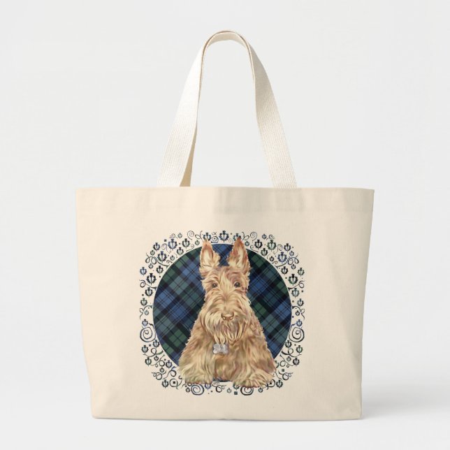 Grand Tote Bag Tartan Black Watch (Devant)