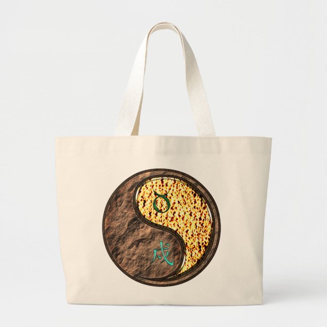 Grand Tote Bag Taurus et Chien de feu (Devant)