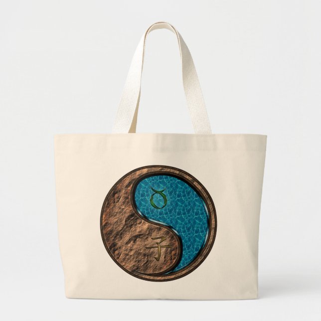Grand Tote Bag Taurus et rat d'eau (Devant)