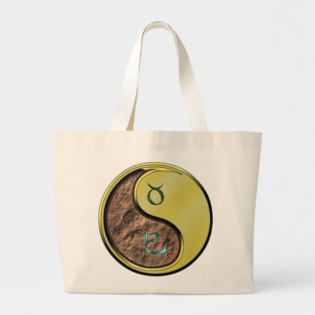 Grand Tote Bag Taurus et serpent métallique (Devant)
