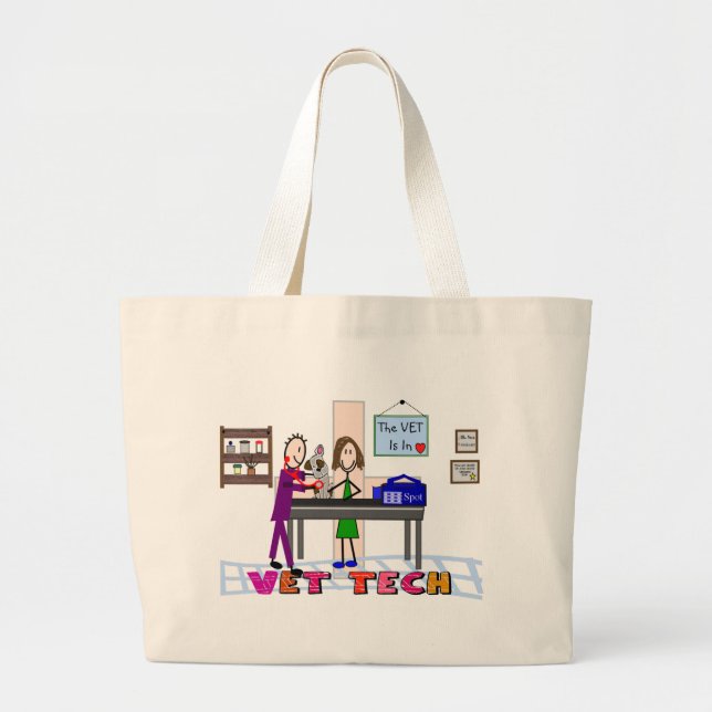Grand Tote Bag Technicien vétérinaire (Devant)