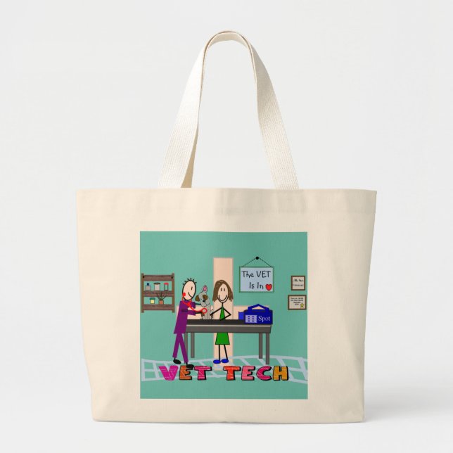 Grand Tote Bag Technicien vétérinaire (Devant)
