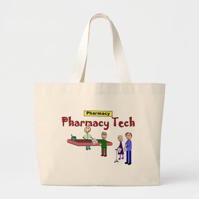 Grand Tote Bag Technologie de pharmacie avec la conception de (Devant)