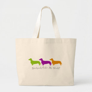 Grand Tote Bag Teckel - conceptions astucieuses originales de