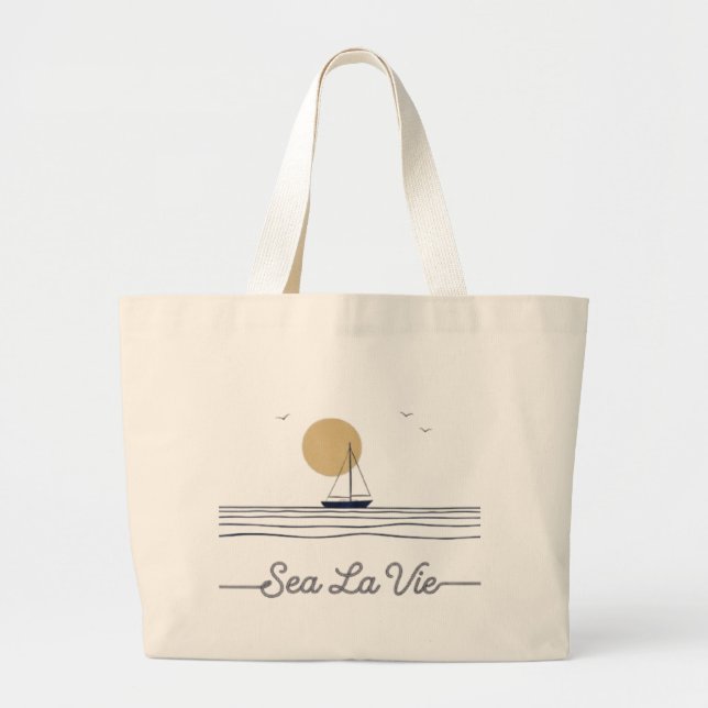 Grand Tote Bag Telle est la vie (Devant)