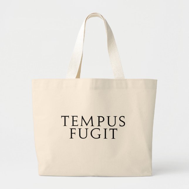 Grand Tote Bag Tempus Fugit (Devant)